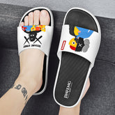 Pantuflas y zapatillas de interior con estampado de pato mandarín de Barrio Sésamo para hombre
